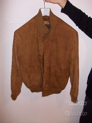 Giacca In Camoscio Vintage - Abbigliamento Scollo A Risvolto