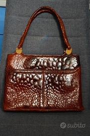 Borsa vintage  vero coccodrillo GianMarco Venturi