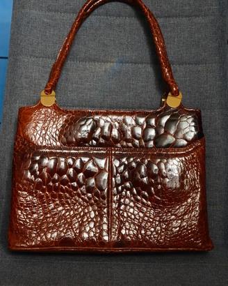 Borsa vintage  vero coccodrillo GianMarco Venturi