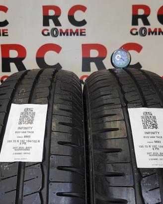 2 GOMME 195/70 R15C 104/102R INFINITY ESTIVE DEMO