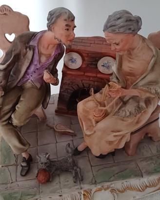 Statuetta d'arredo vintage "Coppia d'argento"