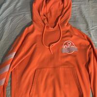 Felpa off -white arancione