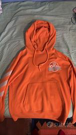 Felpa off -white arancione
