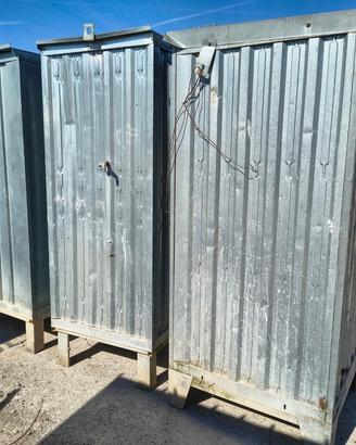 Box bagno WC in lamiera zincata 1x1 m