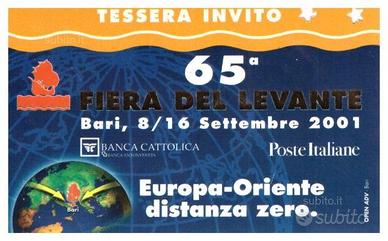 Tessera Fiera del Levante-Bari 2001.14