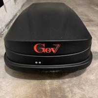 Box da tetto GEV Easyblack 430 Nero Opaco