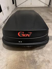 Box da tetto GEV Easyblack 430 Nero Opaco