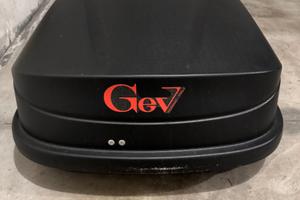 Box da tetto GEV Easyblack 430 Nero Opaco