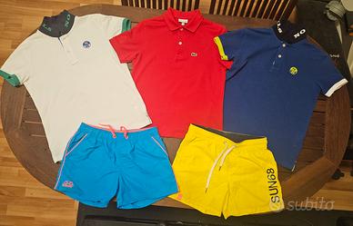 Polo 10/12a. NorthSails-Lacost,costumiSun68-Sundek