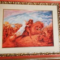 Quadro Ceramica "Il sacco di Roma" - ALIGI SASSU