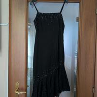 Abito elegante nero con paillettes