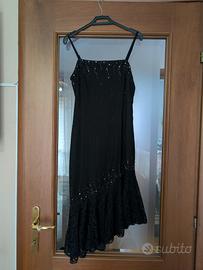 Abito elegante nero con paillettes