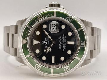 Rolex Submariner Date Bezel Green Full Set nos