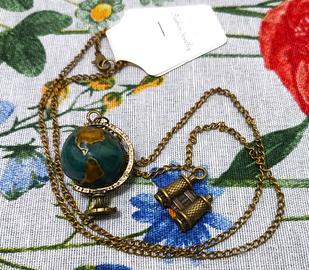 Collana Mappamondo Pianeta Terra Charm Earth