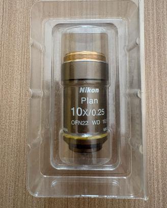 OBIETTIVO NIKON MICROSCOPIO 4x 10x 40x