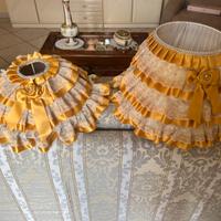 2 paralumi bianco e oro perfetti