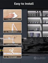 Striscia LED COB10 metri,striscia led cob bianco l