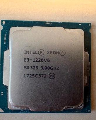 Processore Intel Xeon E3-1220 v6 3.00 GHz – Socket