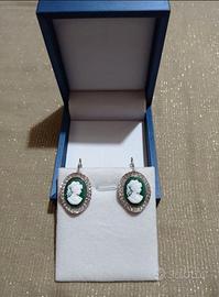 Orecchini moda cammeo stile retrò 