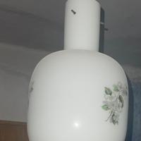 Lampadario vintage con fiori