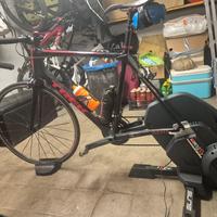 bici corsa trek emonda + rulli smart  direto  xrt