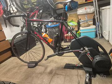 bici corsa trek emonda + rulli smart  direto  xrt