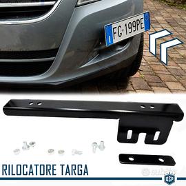 KIT Portatarga Anteriore per SMART Rilocatore Nero