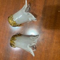 Coppia coprilampade murano glass