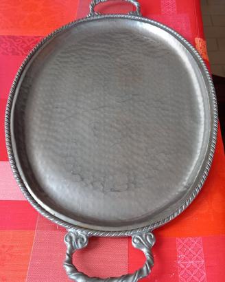 Vassoio marchio Rama peltro 95%
