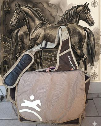 Borsa tracollo sport cavallo con attrezzi 