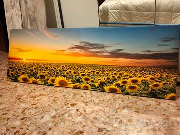 quadro moderno con girasoli