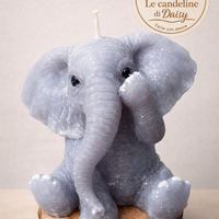 candela profumata a forma di elefante 