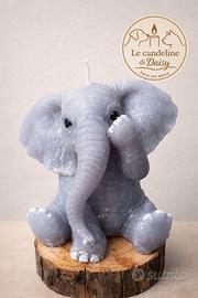 candela profumata a forma di elefante 