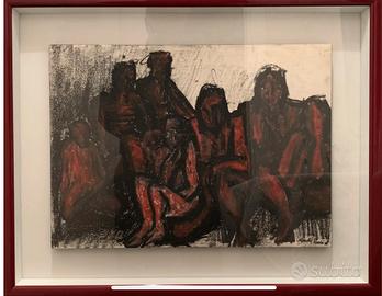 Marcello Parisi Olio su Tela - fashion moda Etro