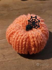 Decorazioni Halloween - Zucca con ragnatela