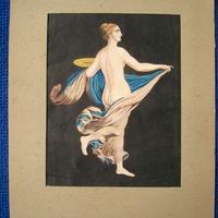 Dipinto tempera napoletana 19° secolo