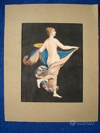 Dipinto tempera napoletana 19° secolo