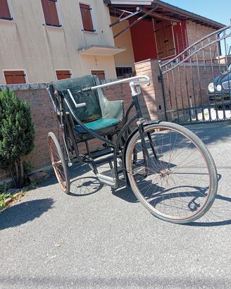 bicicletta da collezione triciclo.bici carrozzella