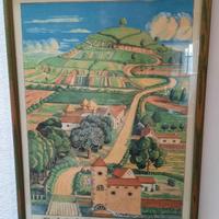 Poster incorniciato Hobbit Tolkien