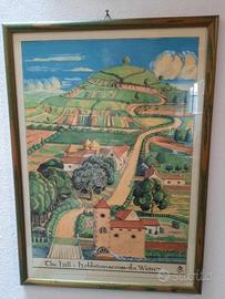 Poster incorniciato Hobbit Tolkien