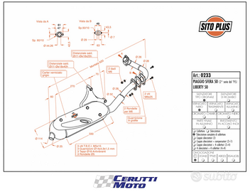 Scarico SITOPLUS Piaggio Liberty 50 2T 1995 -