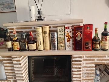 bottiglie di alcoolici vari da collezionismo