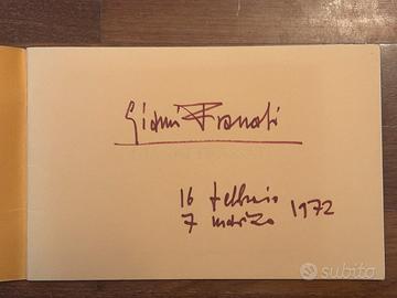 catalogo mostra Gianni Frassati autografato, 1972