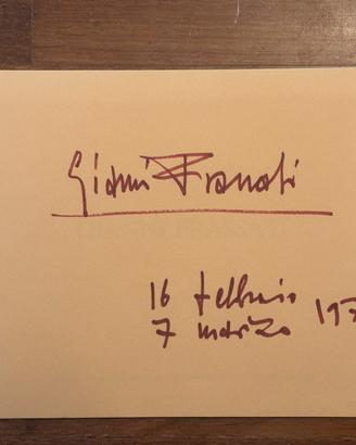 catalogo mostra Gianni Frassati autografato, 1972