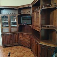 mobile soggiorno tinello legno vero