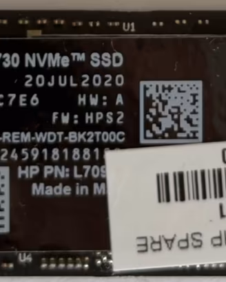 SSD M.2 NVMe 1TB WD PC SN730 alte performance 98%