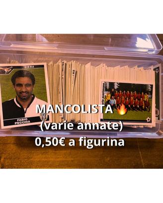 Mancolista varie annate calcoatori dal 90 al 2026