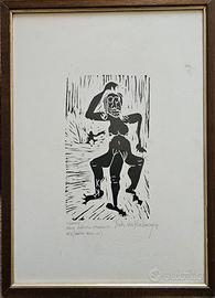 Quadro a carboncino Fritz Von Kirchmayr 71