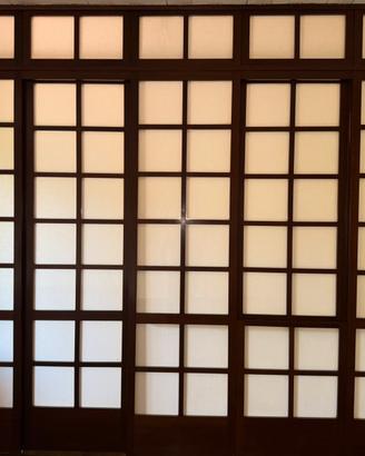 PORTA SCORREVOLE  IN LEGNO STILE GIAPPONESE