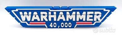 Logo Warhammer 40K 25 CM Boardgames War Games 3D